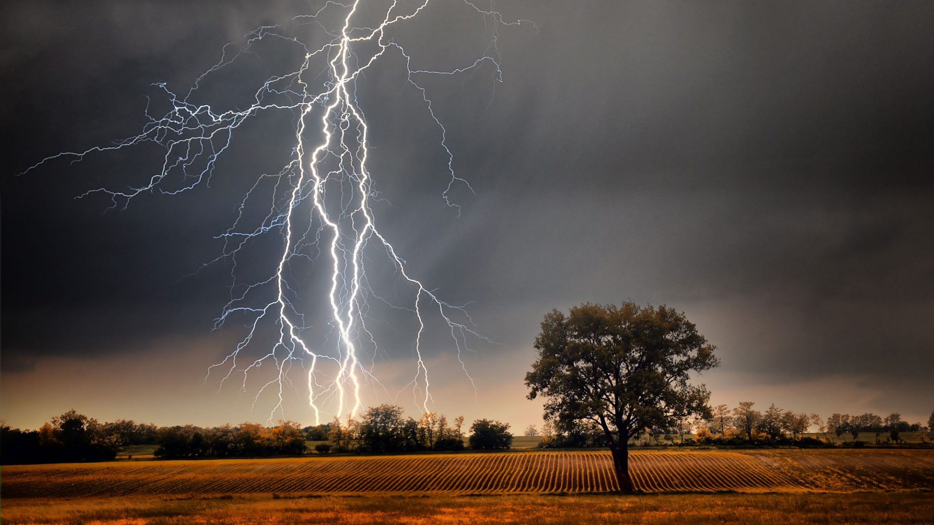 Unwetter mit Blitz
