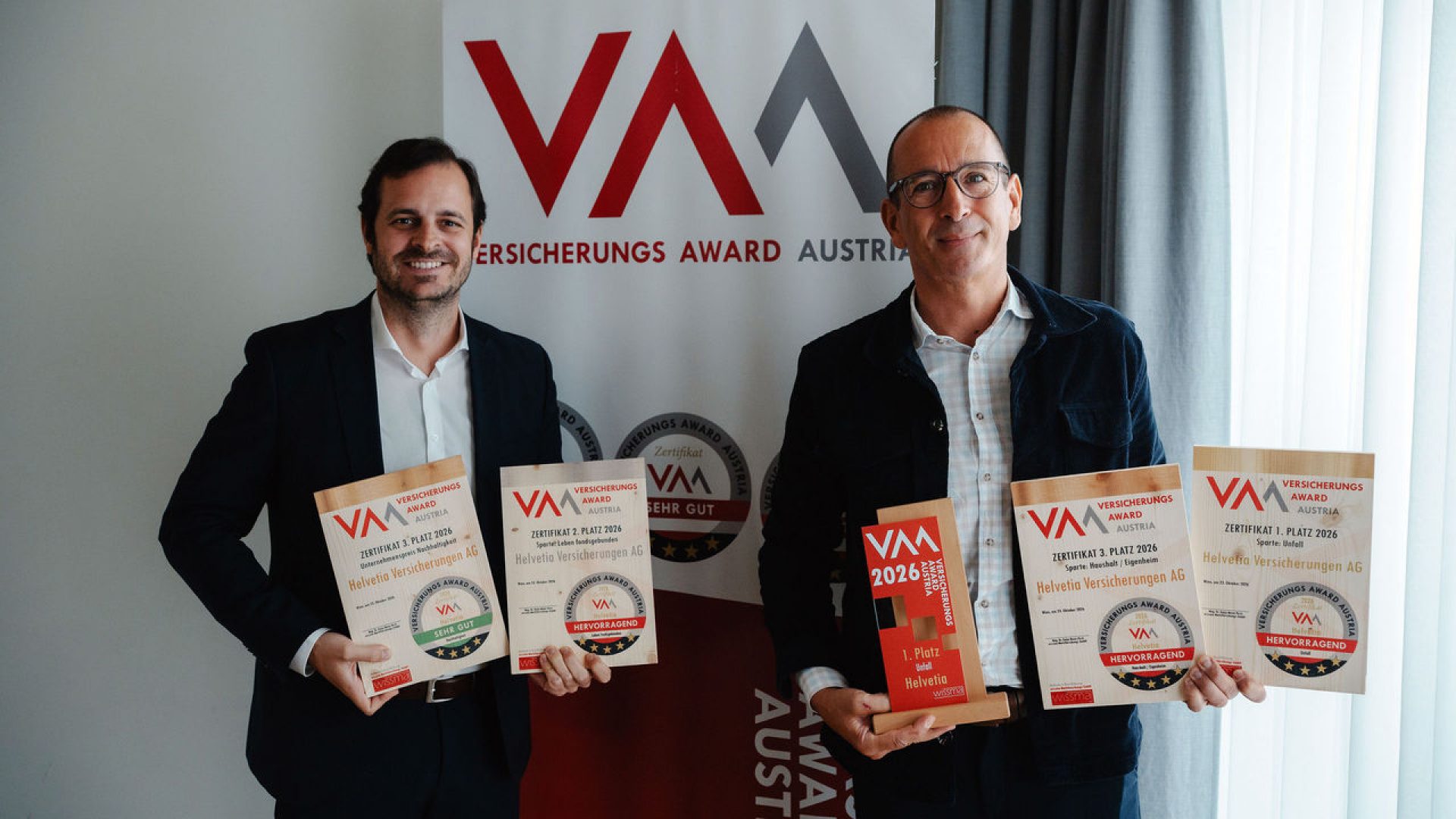 Versicherungs Award Austria 2026: Helvetia gewinnt Unfallversicherung und holt zwei weitere Auszeichnungen