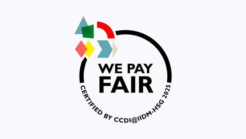 Logo We pay fair