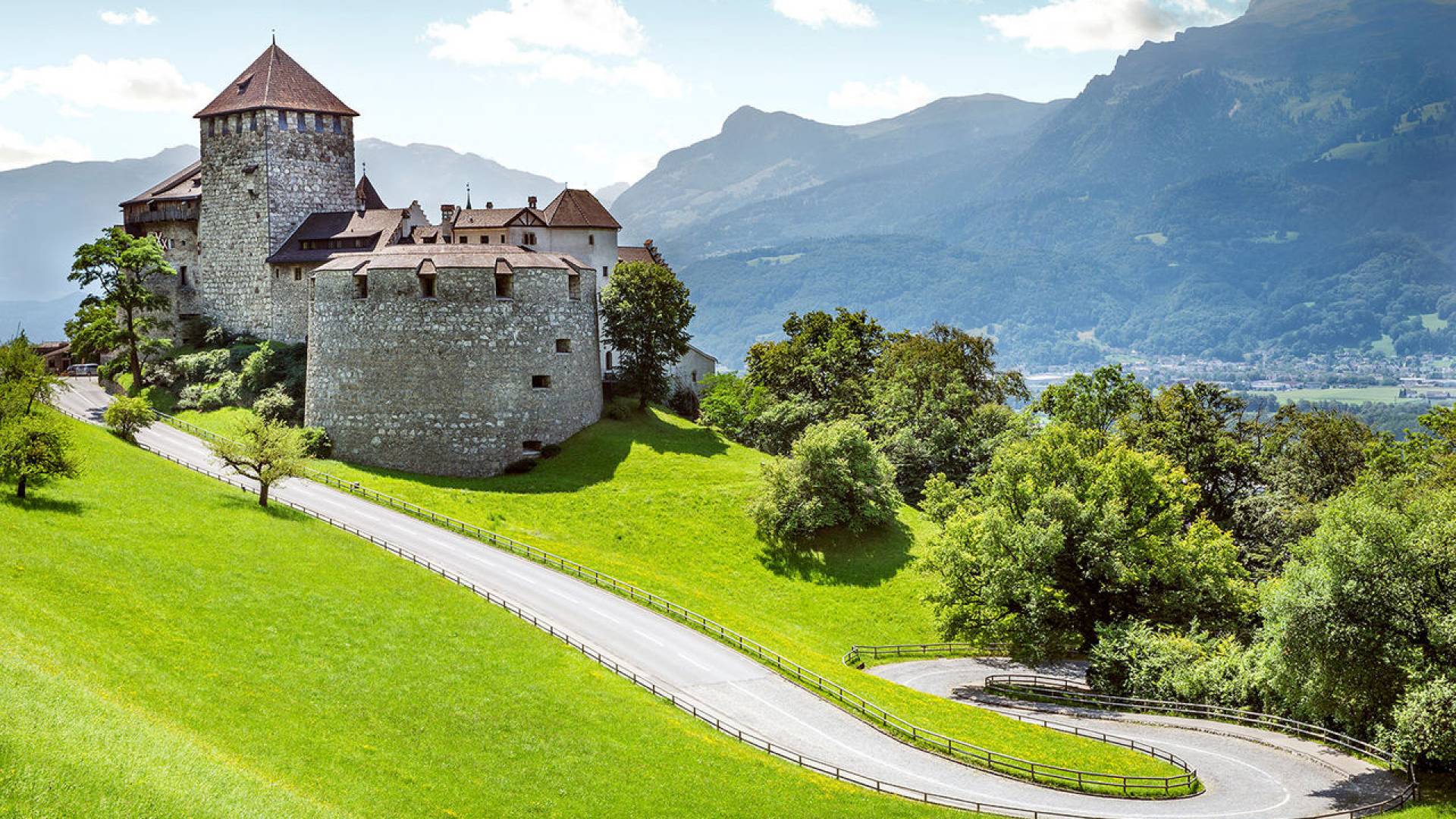 Medieval castle in Vaduz, Liechtenstein