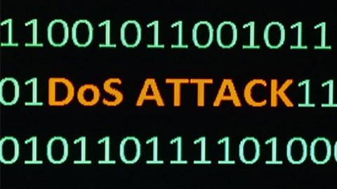 Auf dem Bild ist systemseitig eine DOS-Attacke abgebildet. 