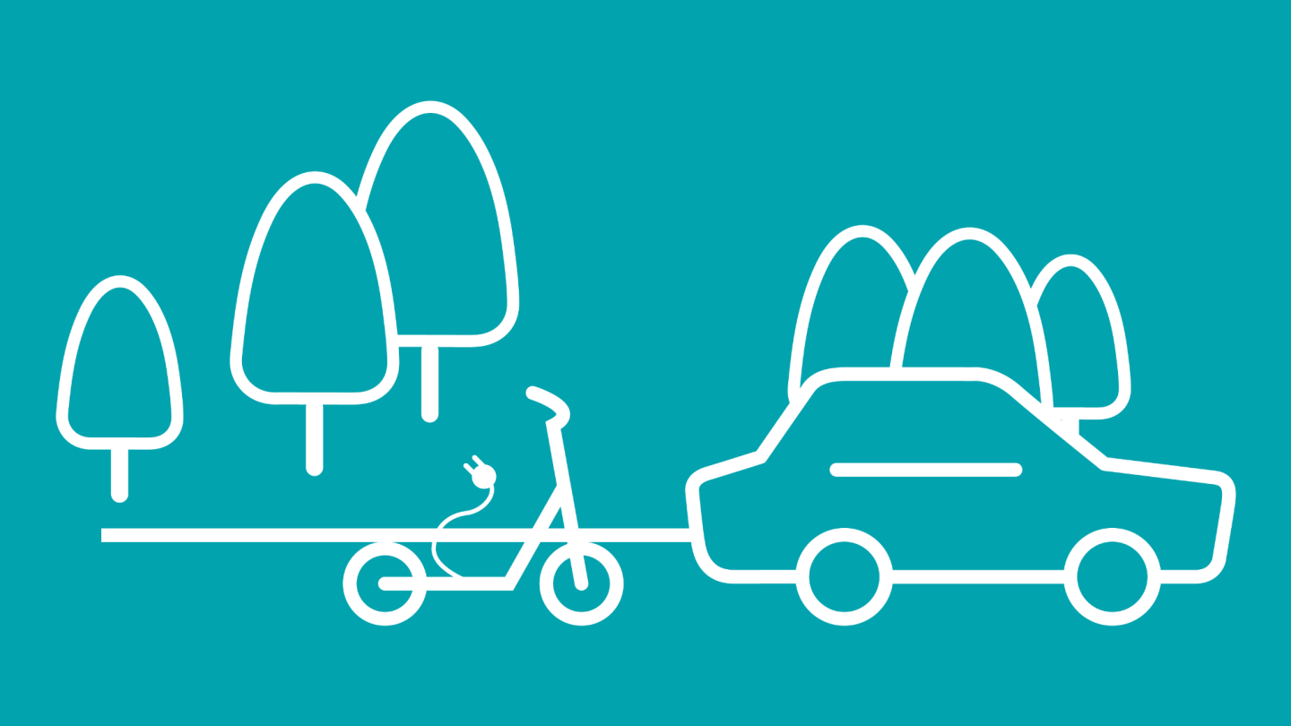 E-Scooter gemeinsam mit anderen Fahrzeugen im Straßenverkehr