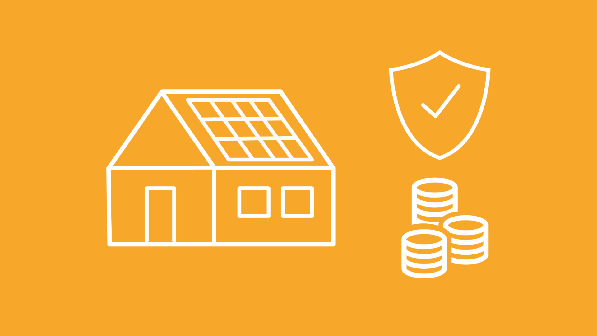 Eine Grafik symbolisiert die Kosten für eine Allgefahrenversicherung für Photovoltaik-Anlagen.