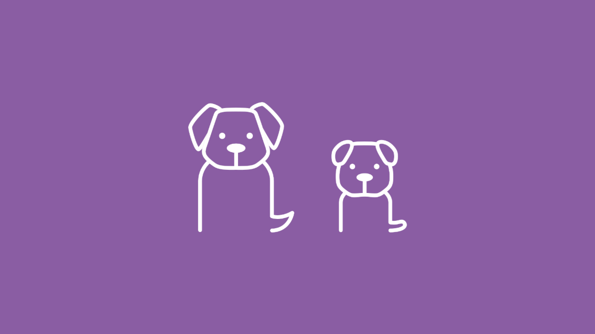 Das Bild zeigt einen Welpen neben einem älteren Hund, um die Lebenserwartung von Hunden darzustellen. 