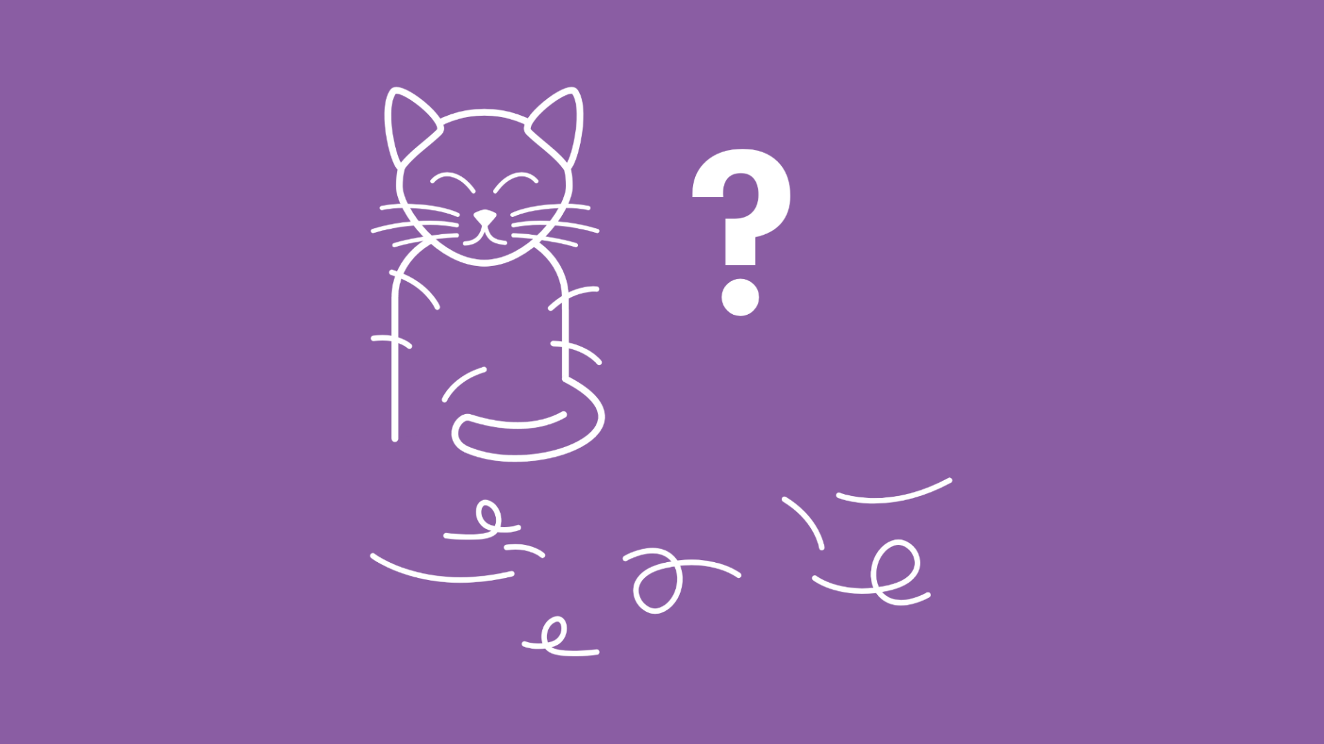 Um ein Katzen-Icon herum sind Katzenhaare verteilt, da die Katze an Fellverlust leidet. 