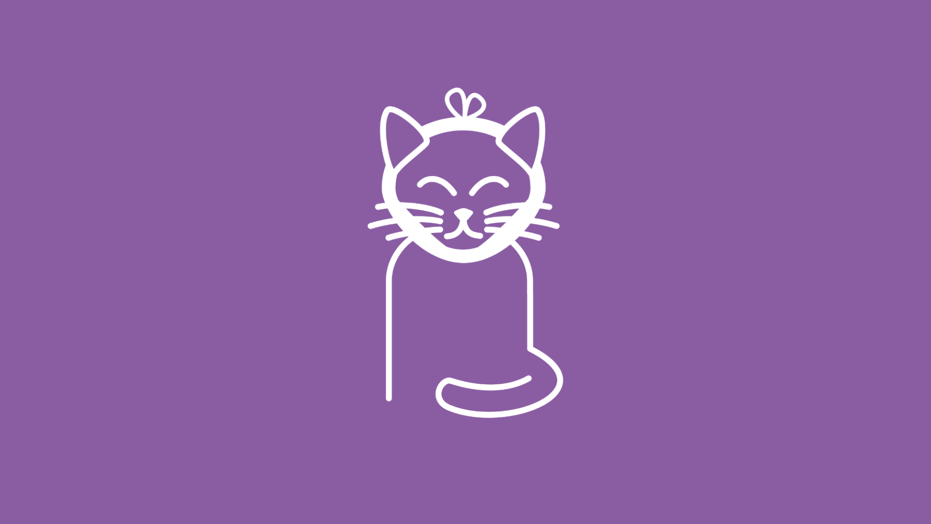 Das Bild zeigt im Icon-Stil eine Katze mit Zahnfleischentzündung, die einen Wickel um den Kopf trägt. 