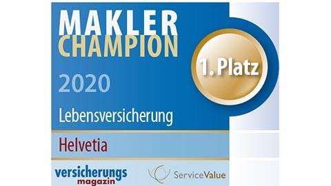 Siegel: Makler-Champion 2020 in der Lebensversicherung
