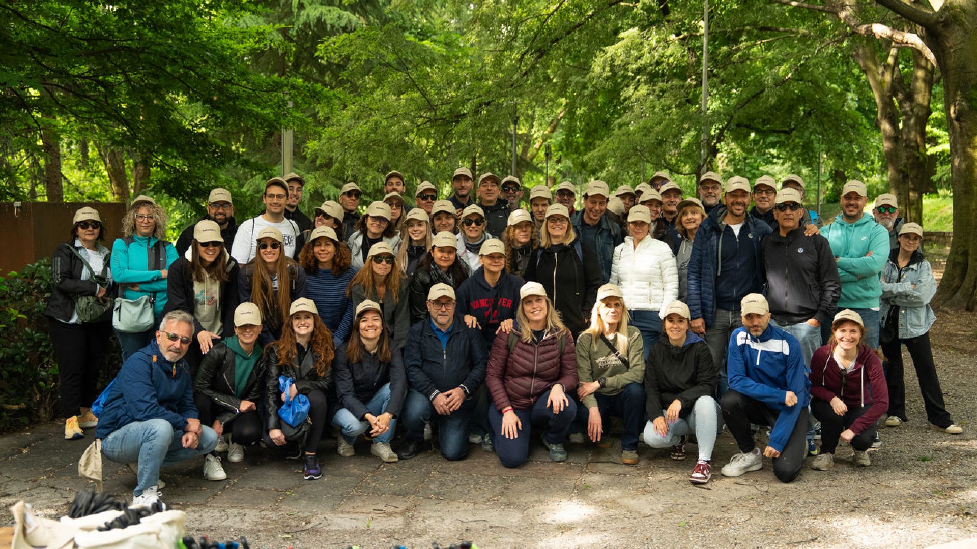 Foto di gruppo del Team di Volontariato Aziendale