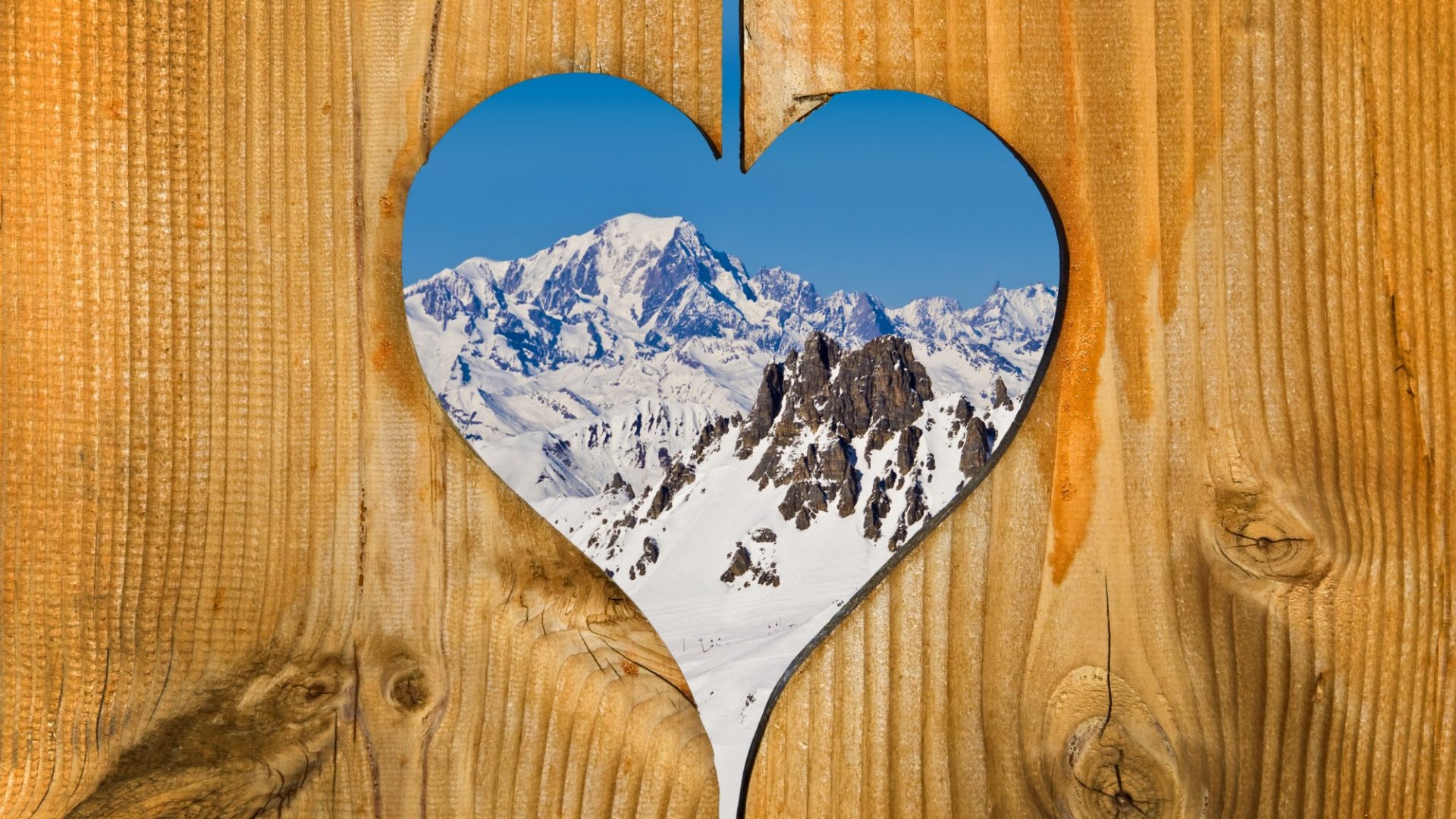 Mont-Blanc, coeur en bois
